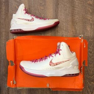 Nike KD 5 V Premium Aunt Pearl White Pink Durant